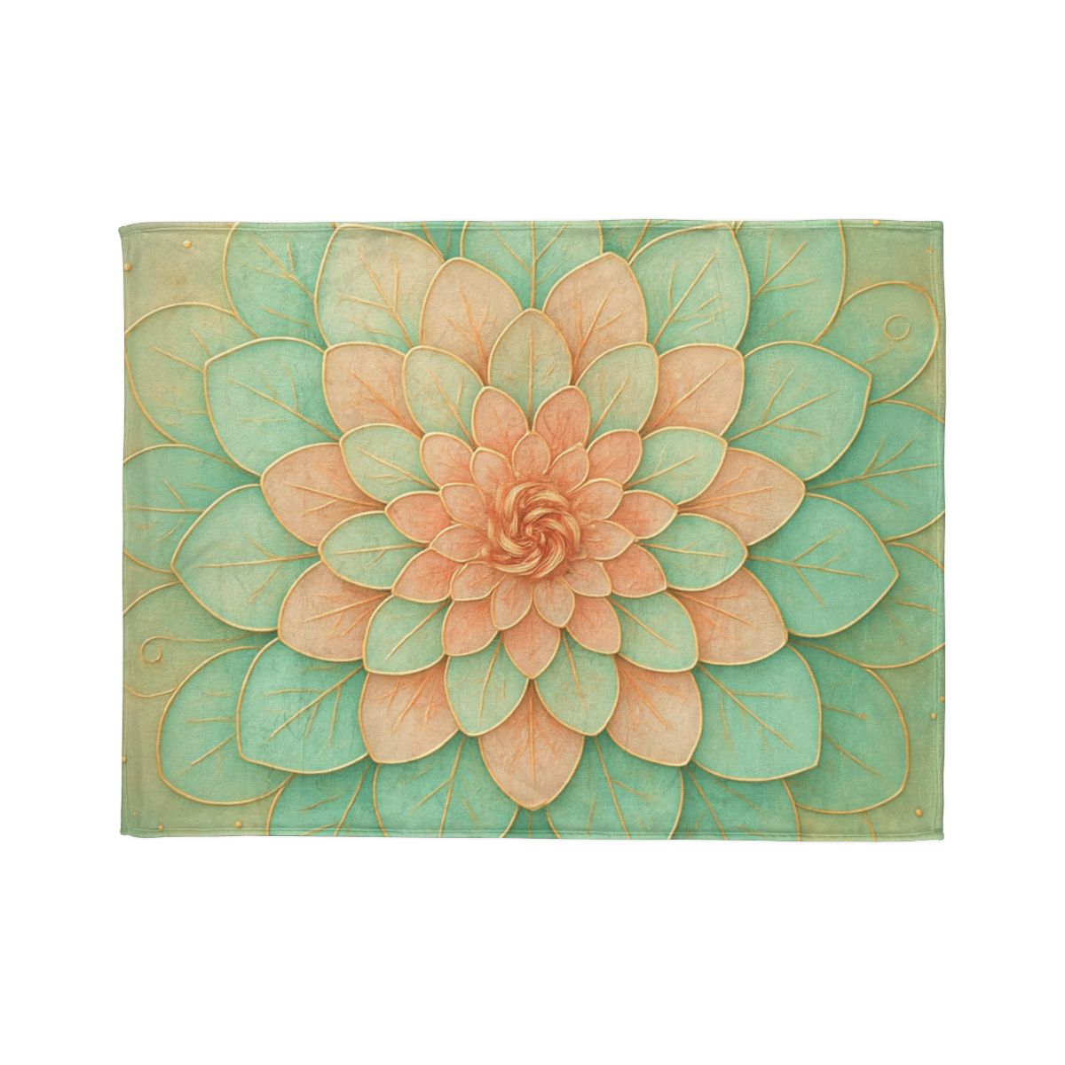 Petal Spiral Mosaic decorative home blankets