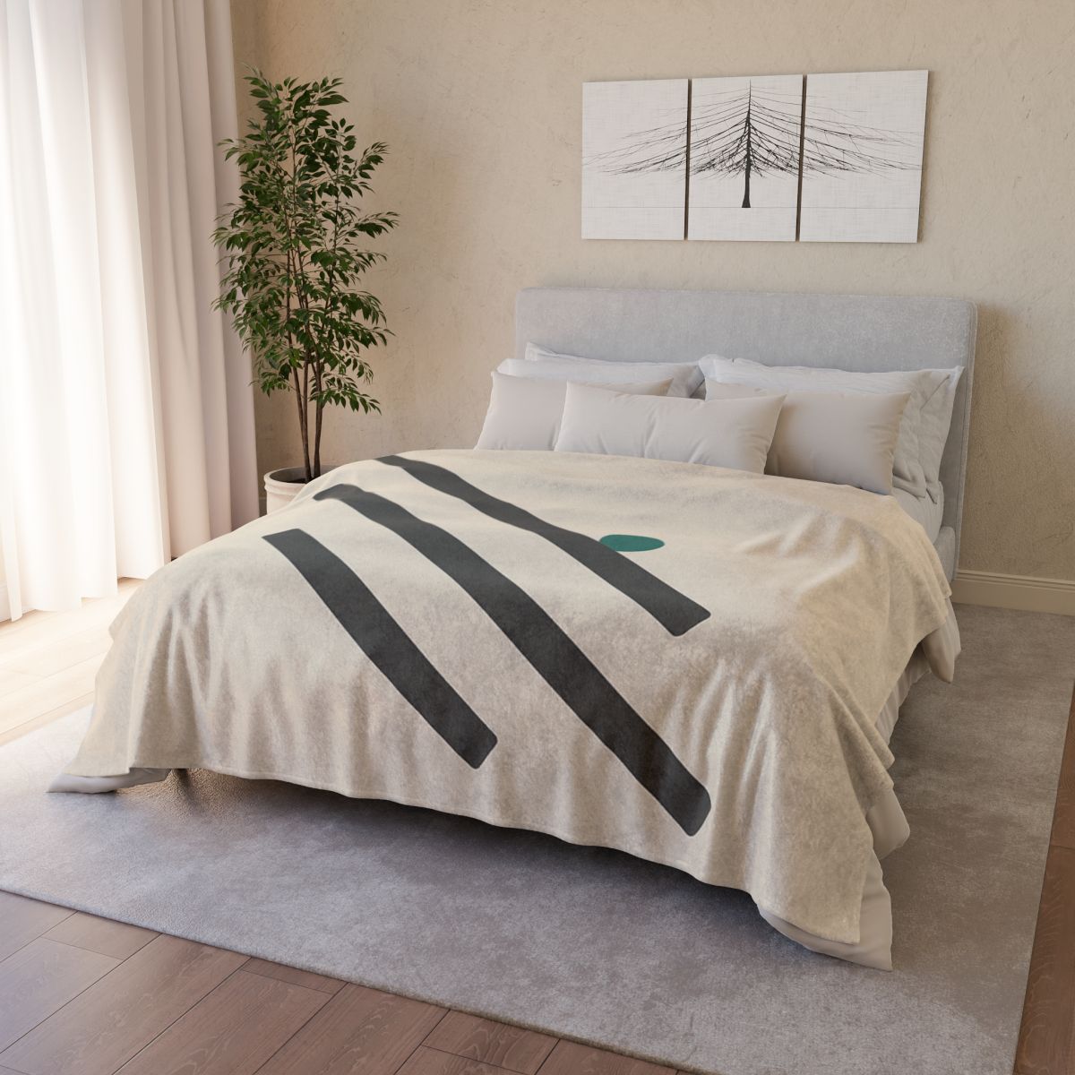 Staggered Short Bars With Quiet Dot trendy patterned blankets