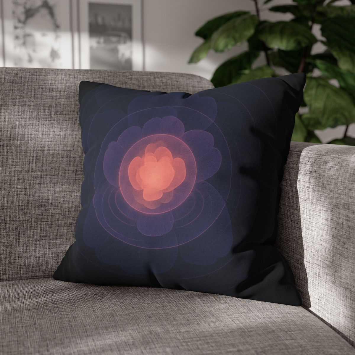 Petal Halo Interference stylish decorative pillowcases