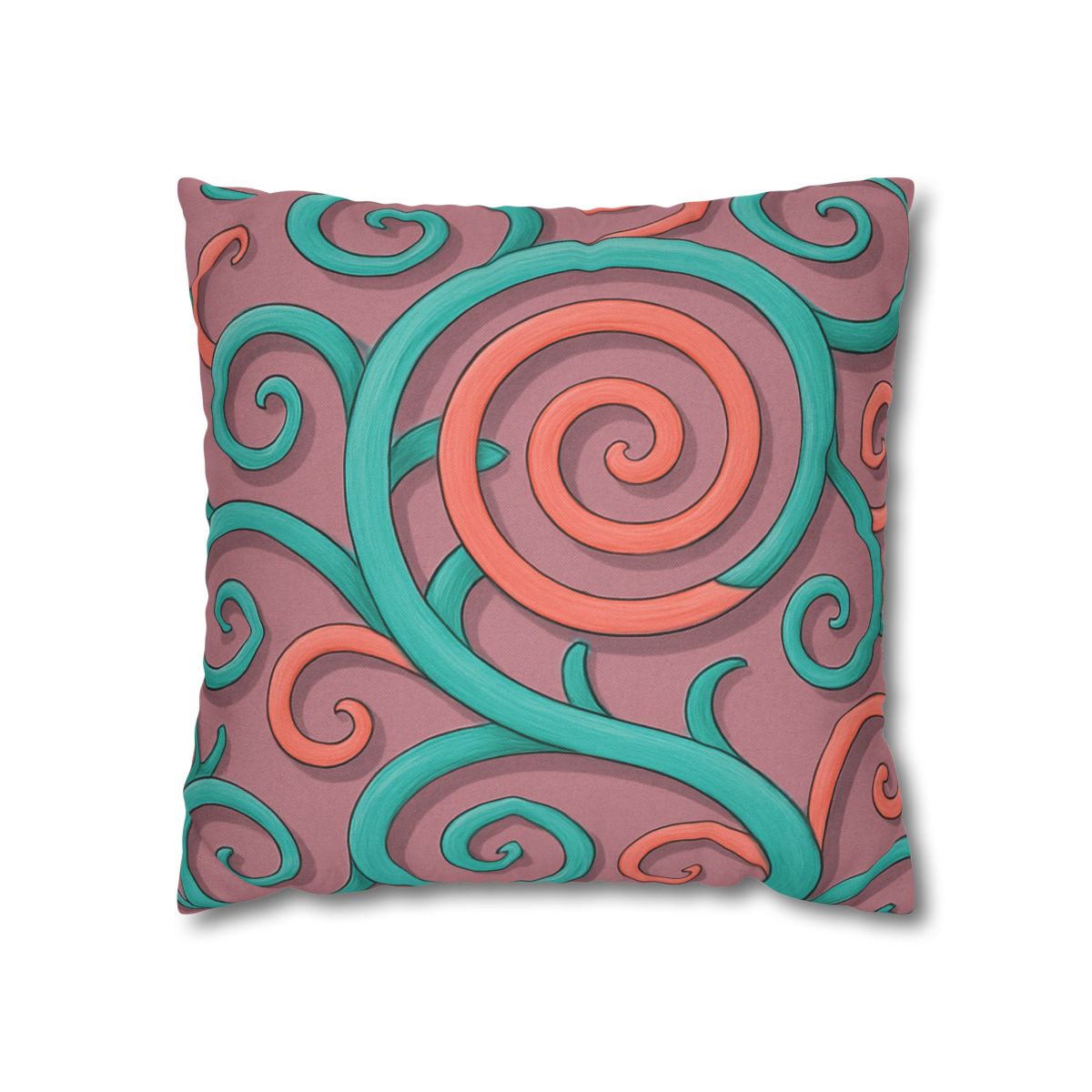 Tendril Spiral Mosaic personalized pillow covers