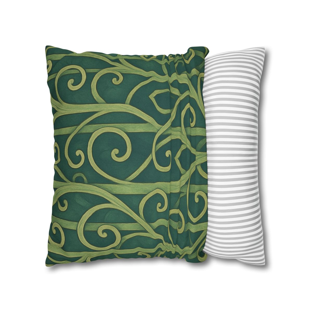 Tendriled Lattice Cascade designer print pillow cases
