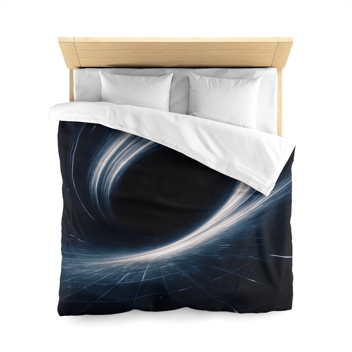 Gravity Well Vortex designer printed duvets