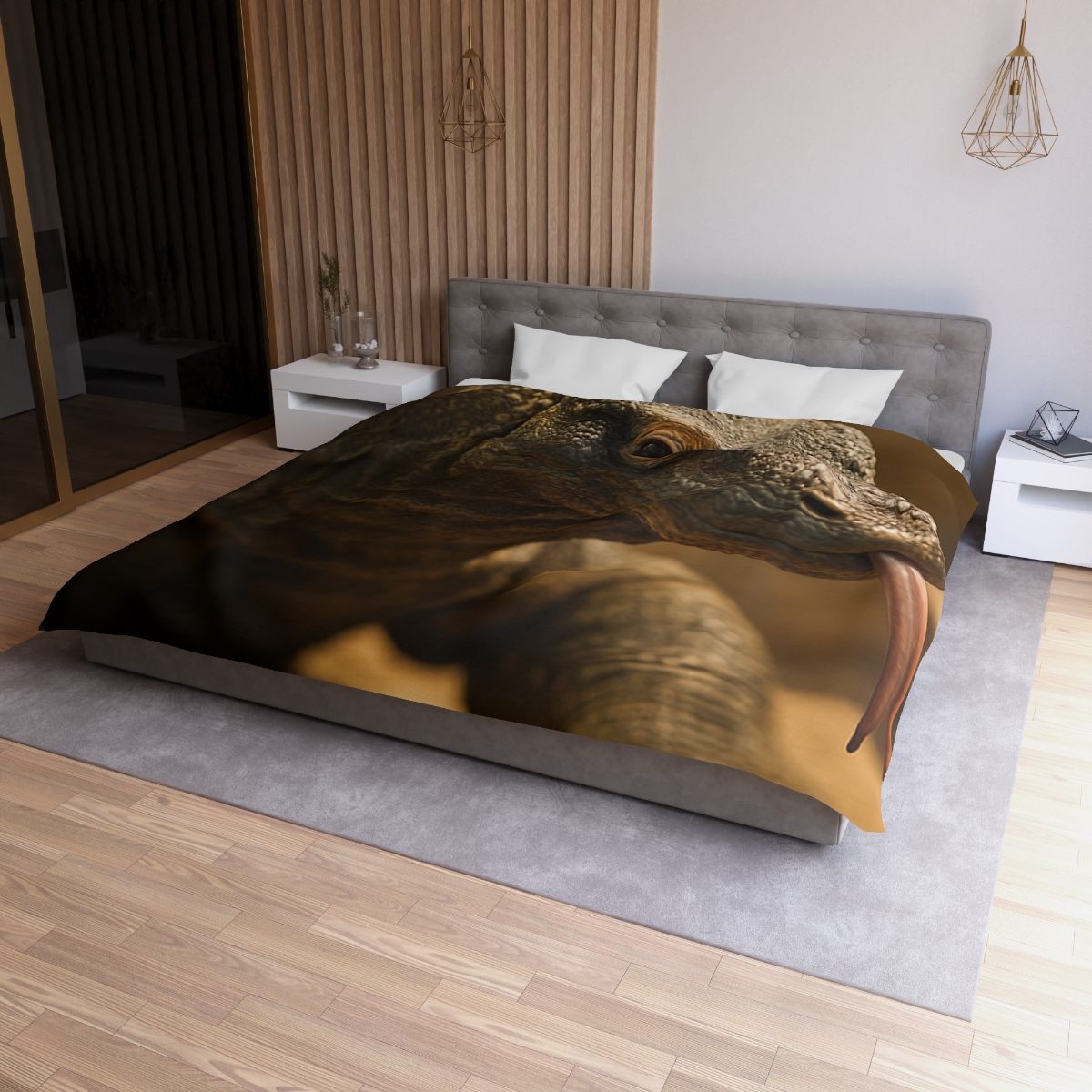 Ancient Sentinel Komodo Dragon custom duvets