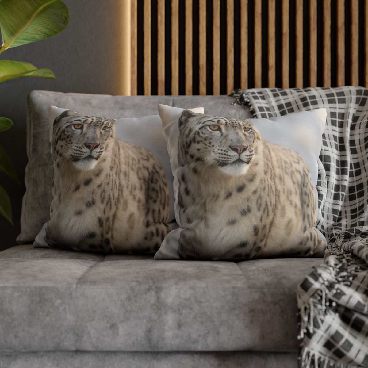Summit Ghost Snow Leopard stylish decorative pillowcases