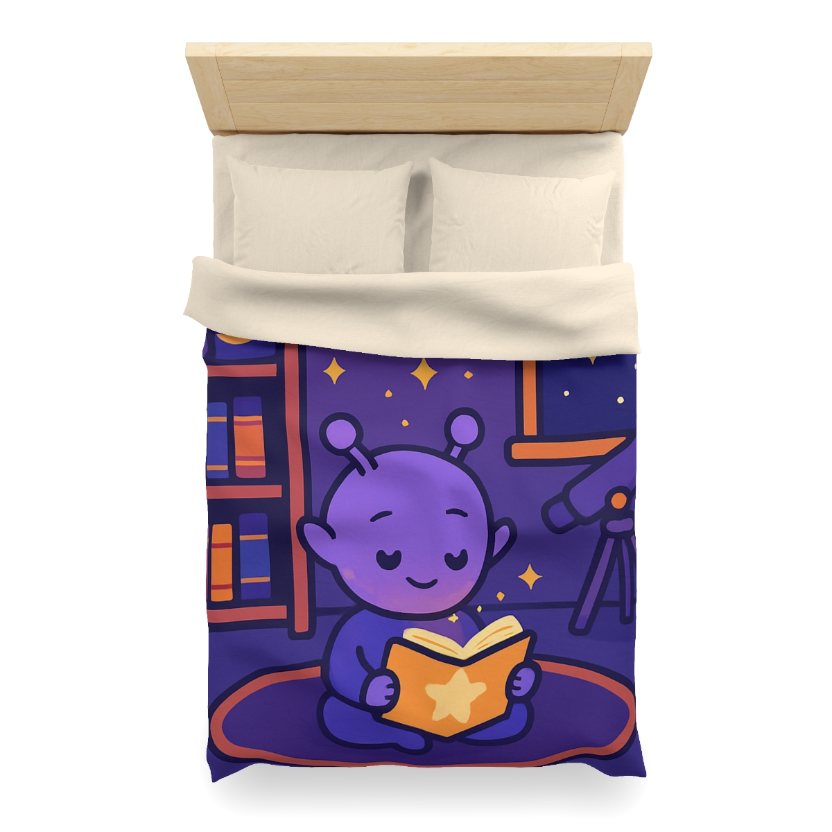 Library Of Floating Star Books personalized bedding duvets