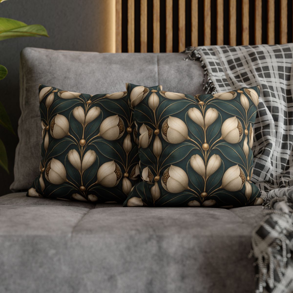 Bud Mirror Tessera designer print pillow cases [AI-27573986-a6840626b054]