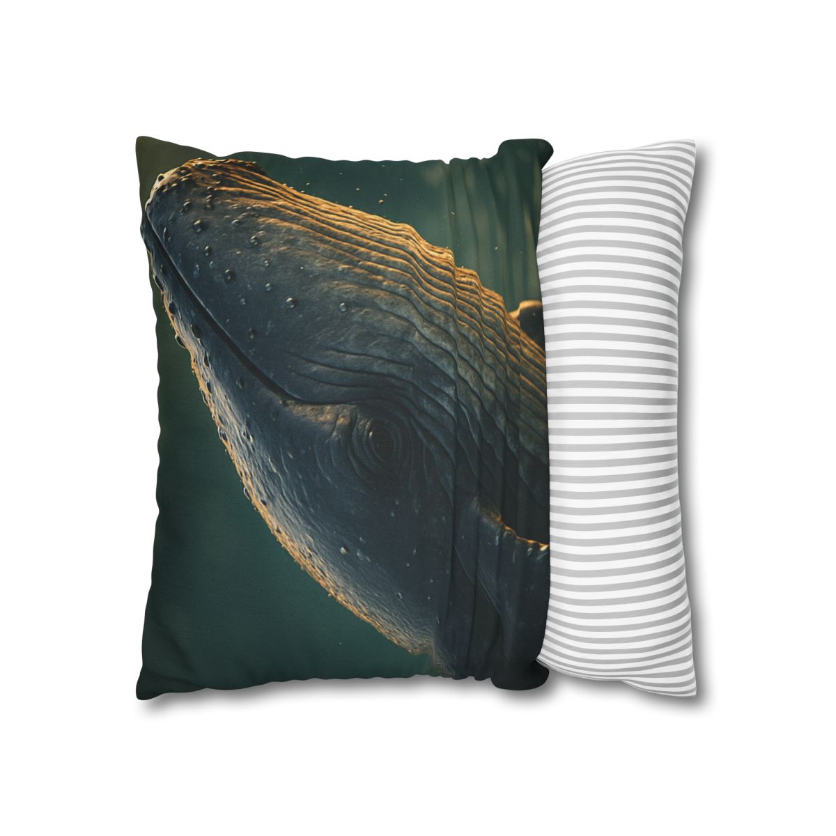 Silver Surge Humpback Whale soft cotton pillow cases