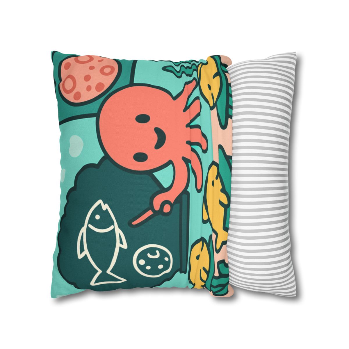 Cosmic Coral Classroom trendy patterned pillow cases