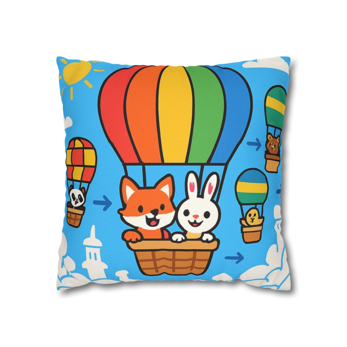 Cloud City Balloon Race custom pillow cases