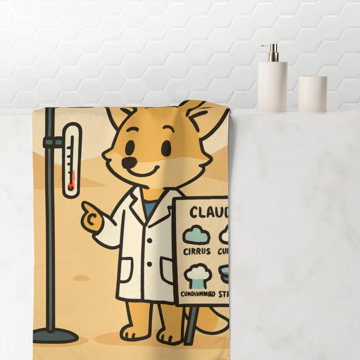 Desert Fox Meteorology Lab soft cotton towels