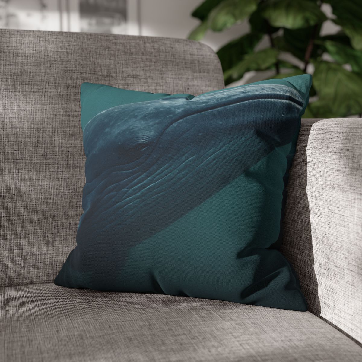 Ocean Song Blue Whale personalized pillow covers