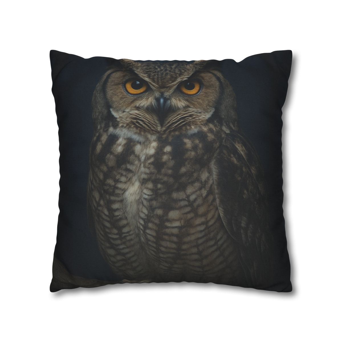 Silent Drift Great Horned Owl personalized pillow covers