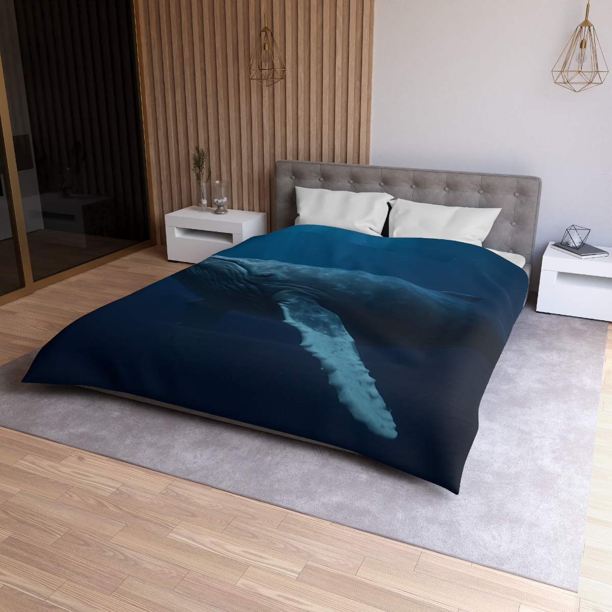 Deep Chorus Humpback Whale personalized bedding duvets