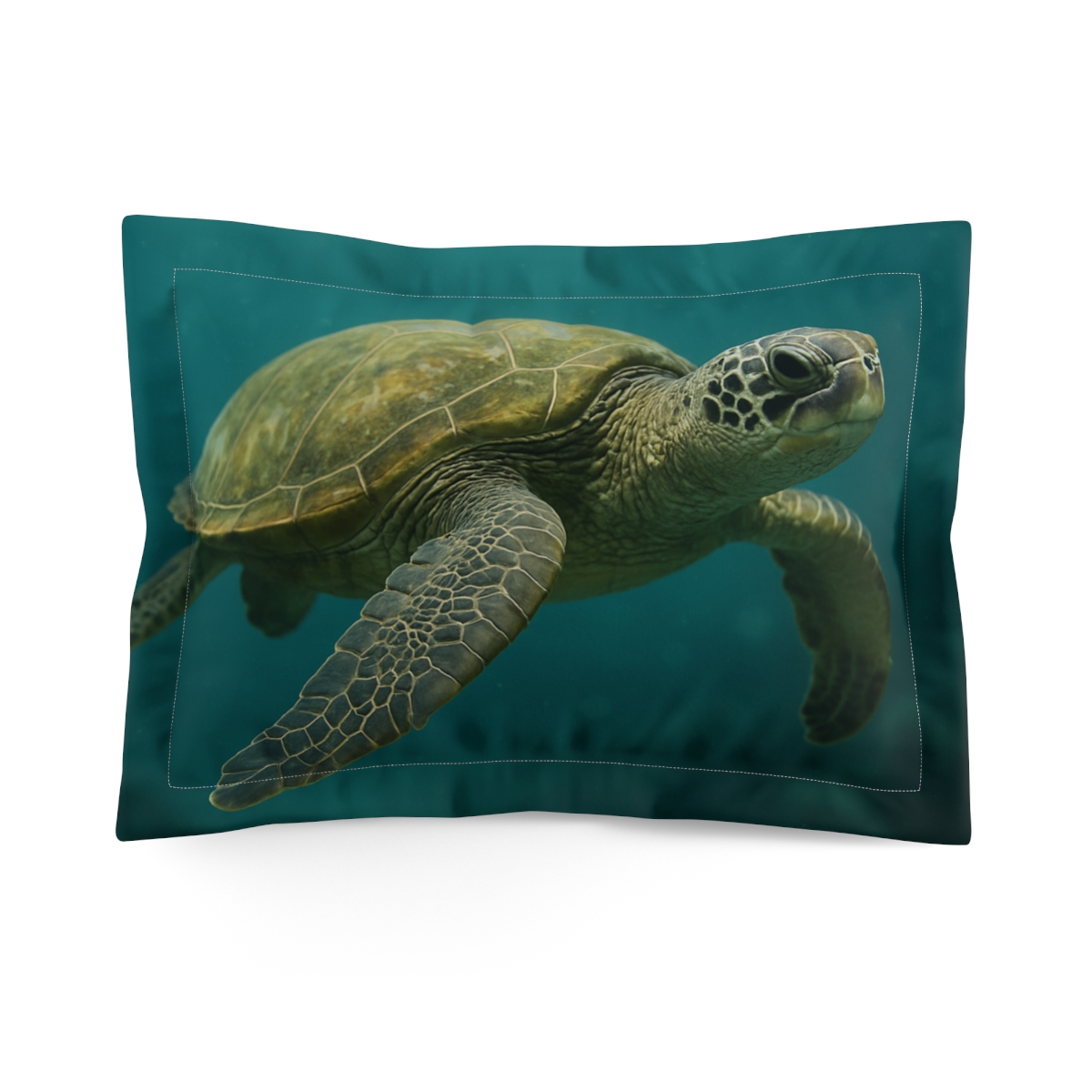 Deep Orbit Glide Green Sea Turtle comfortable bed pillows