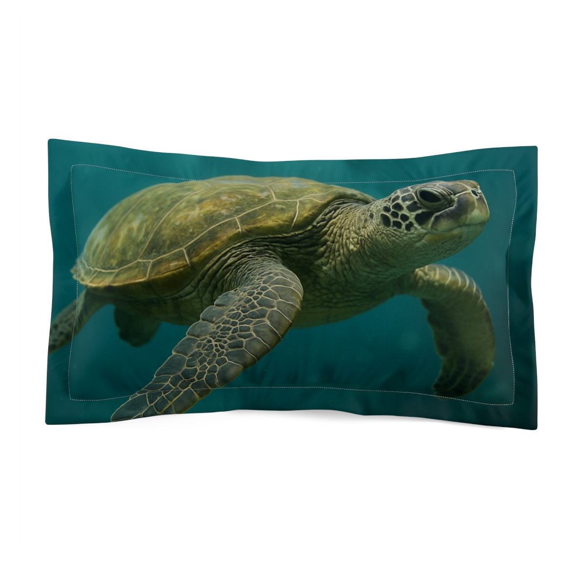 Deep Orbit Glide Green Sea Turtle comfortable bed pillows