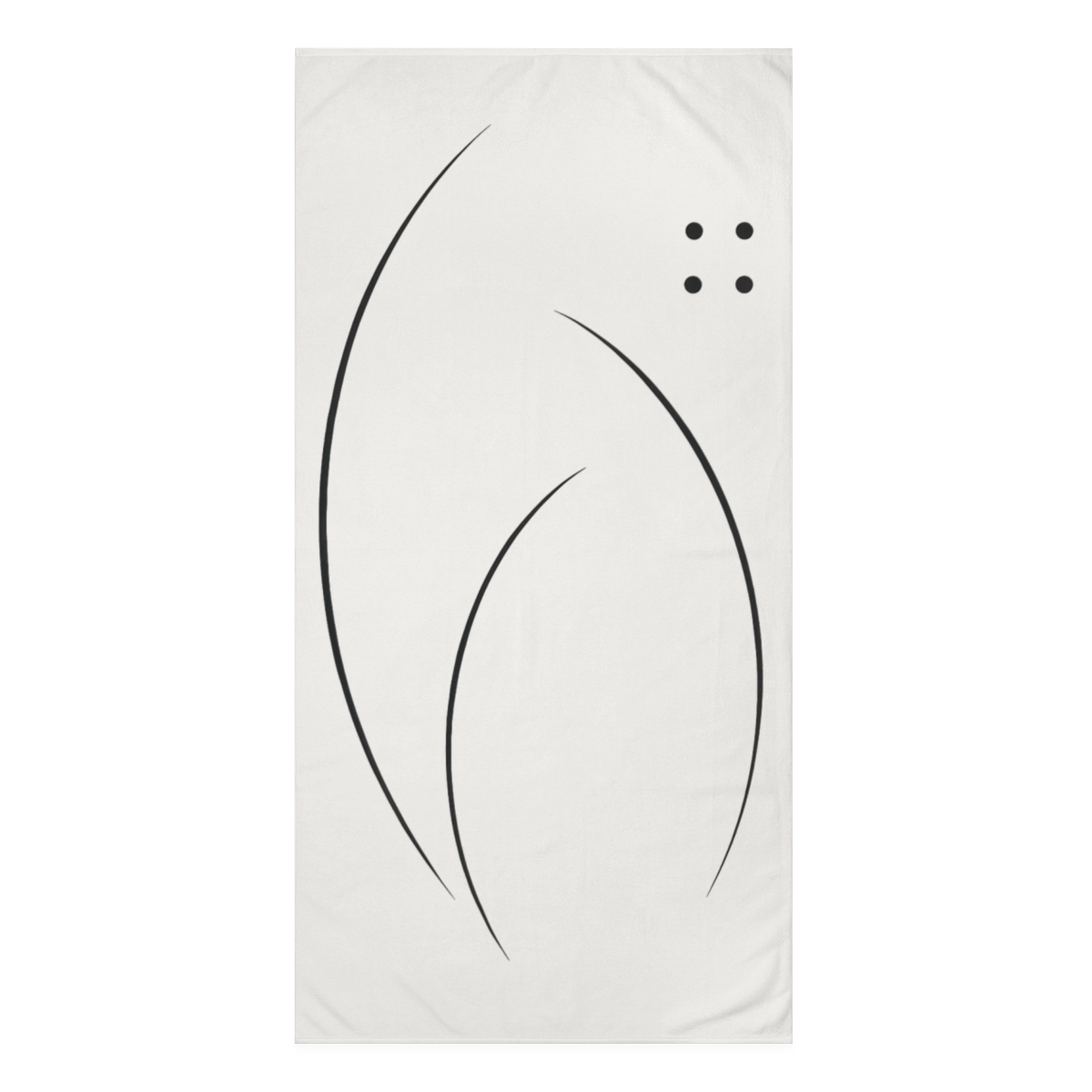 Delicate Arc And Dot Ensemble designer printed towels