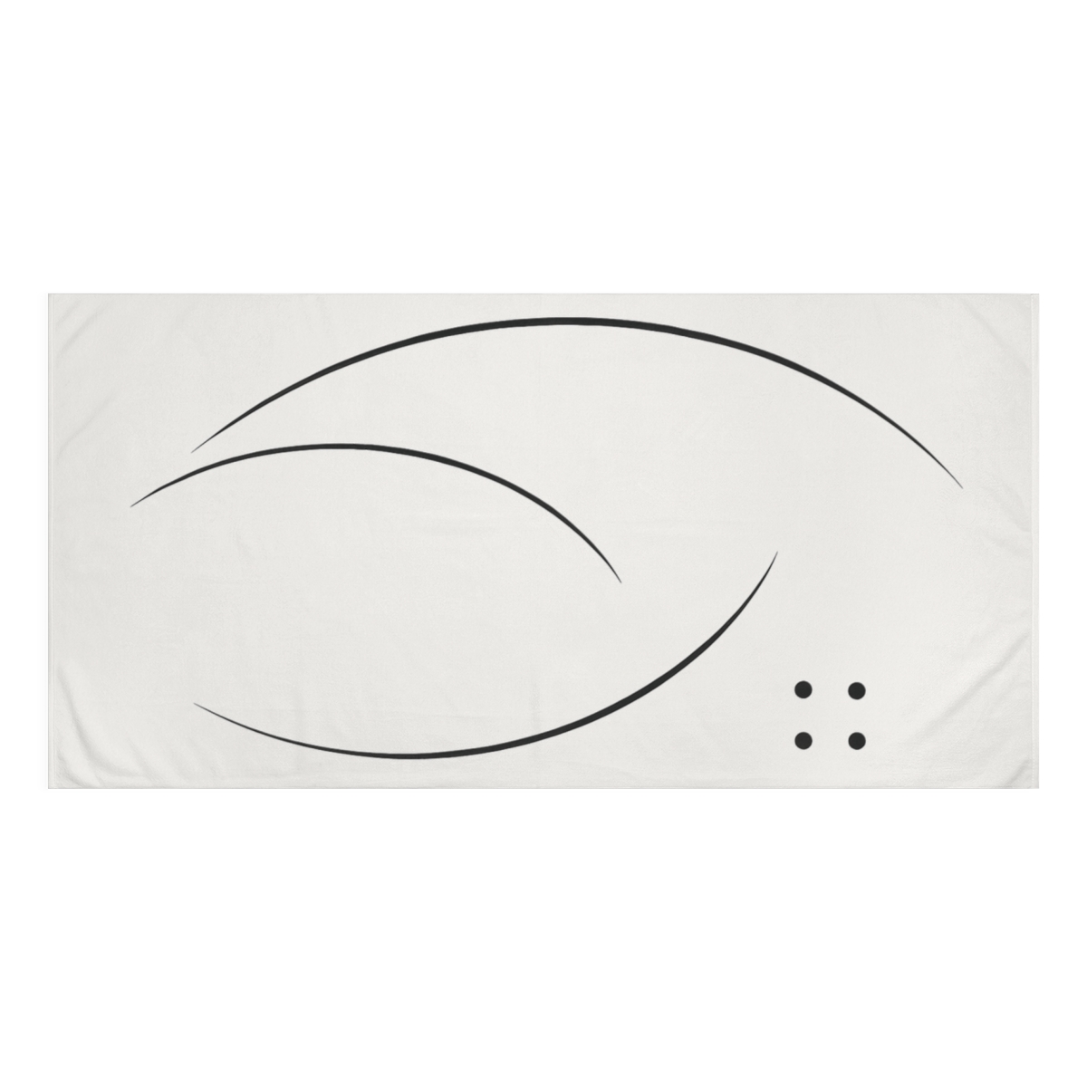 Delicate Arc And Dot Ensemble designer printed towels