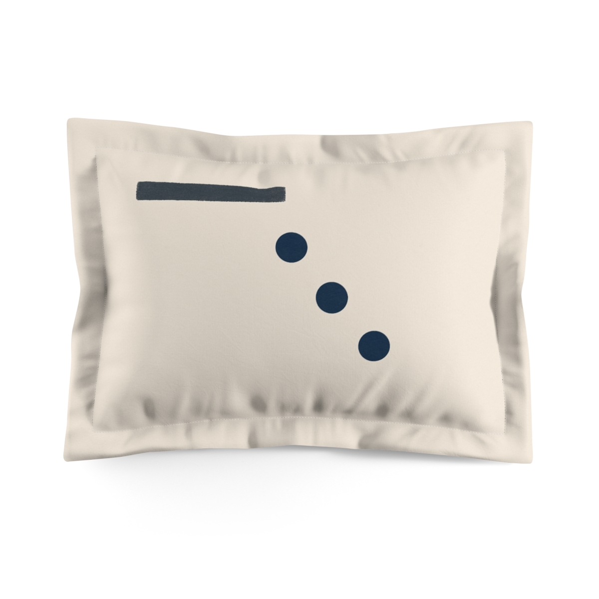 Descending Dots And Quiet Bar unique shape pillows