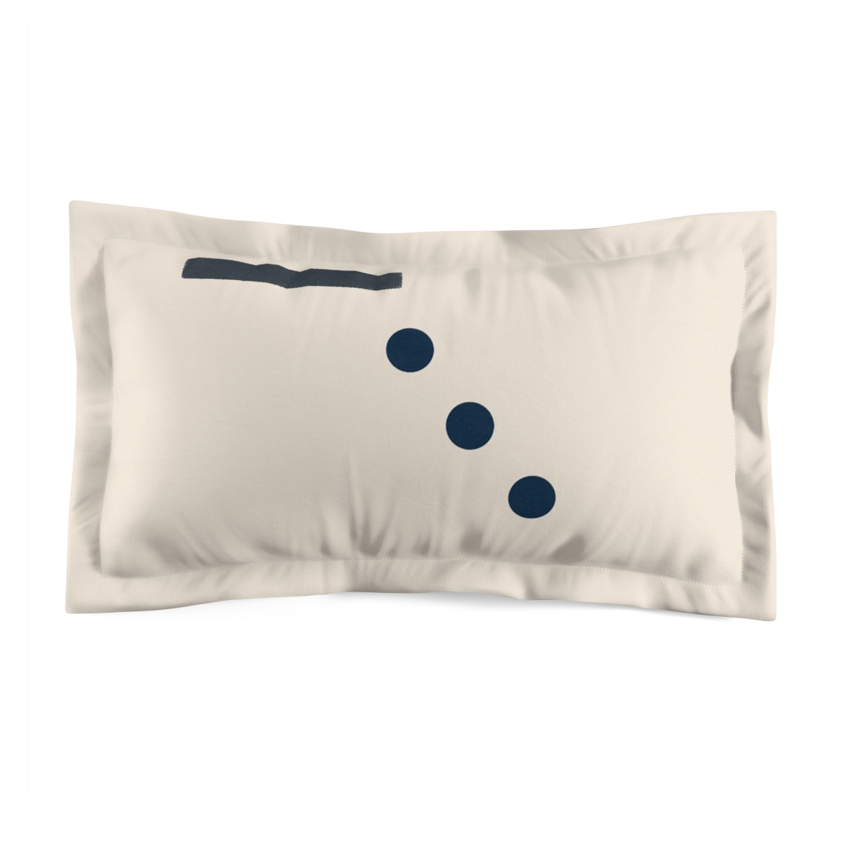Descending Dots And Quiet Bar unique shape pillows