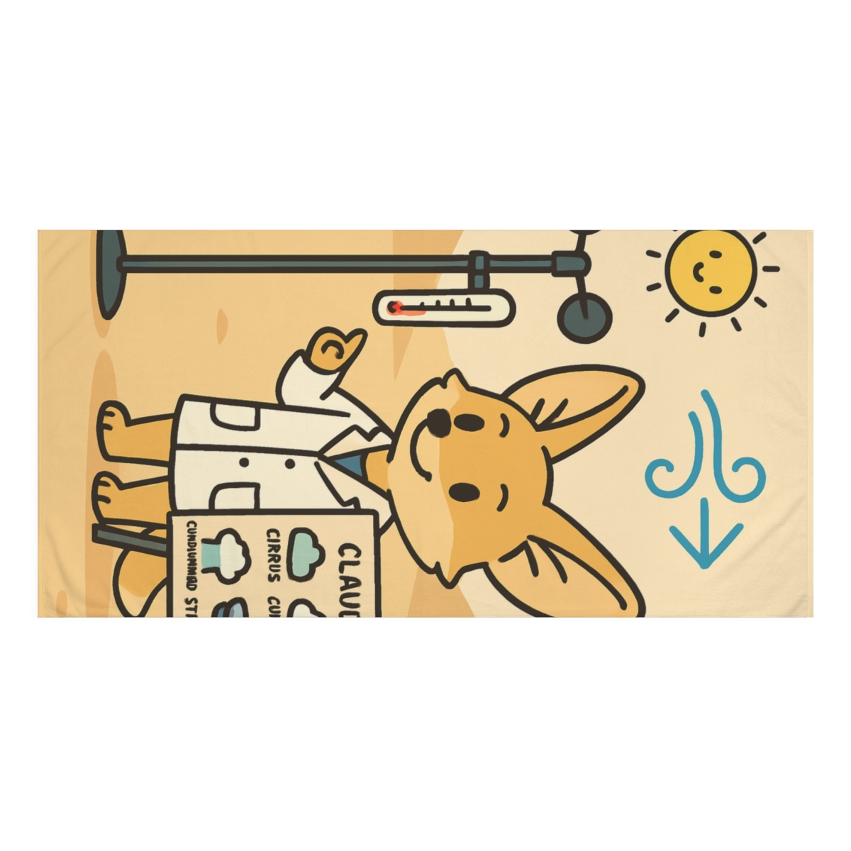 Desert Fox Meteorology Lab soft cotton towels