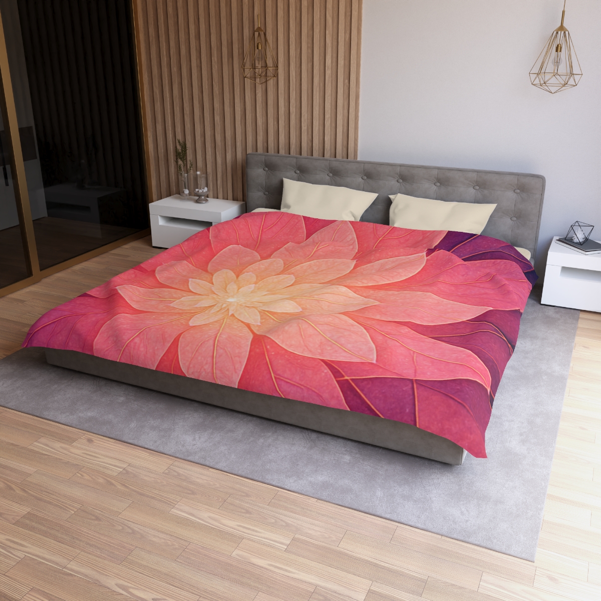 Petal Prism Overlap custom duvets