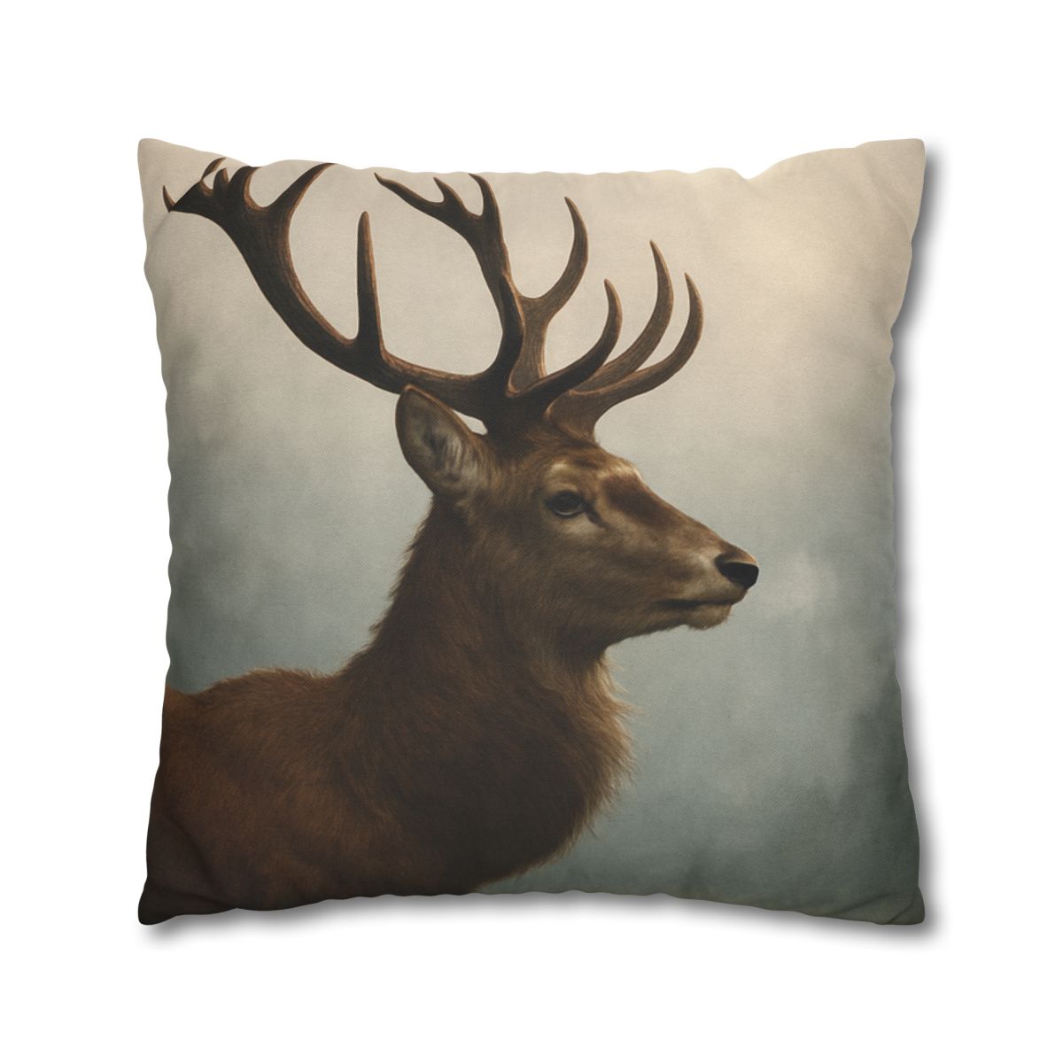 Morning Mist Red Deer Stag custom pillow cases
