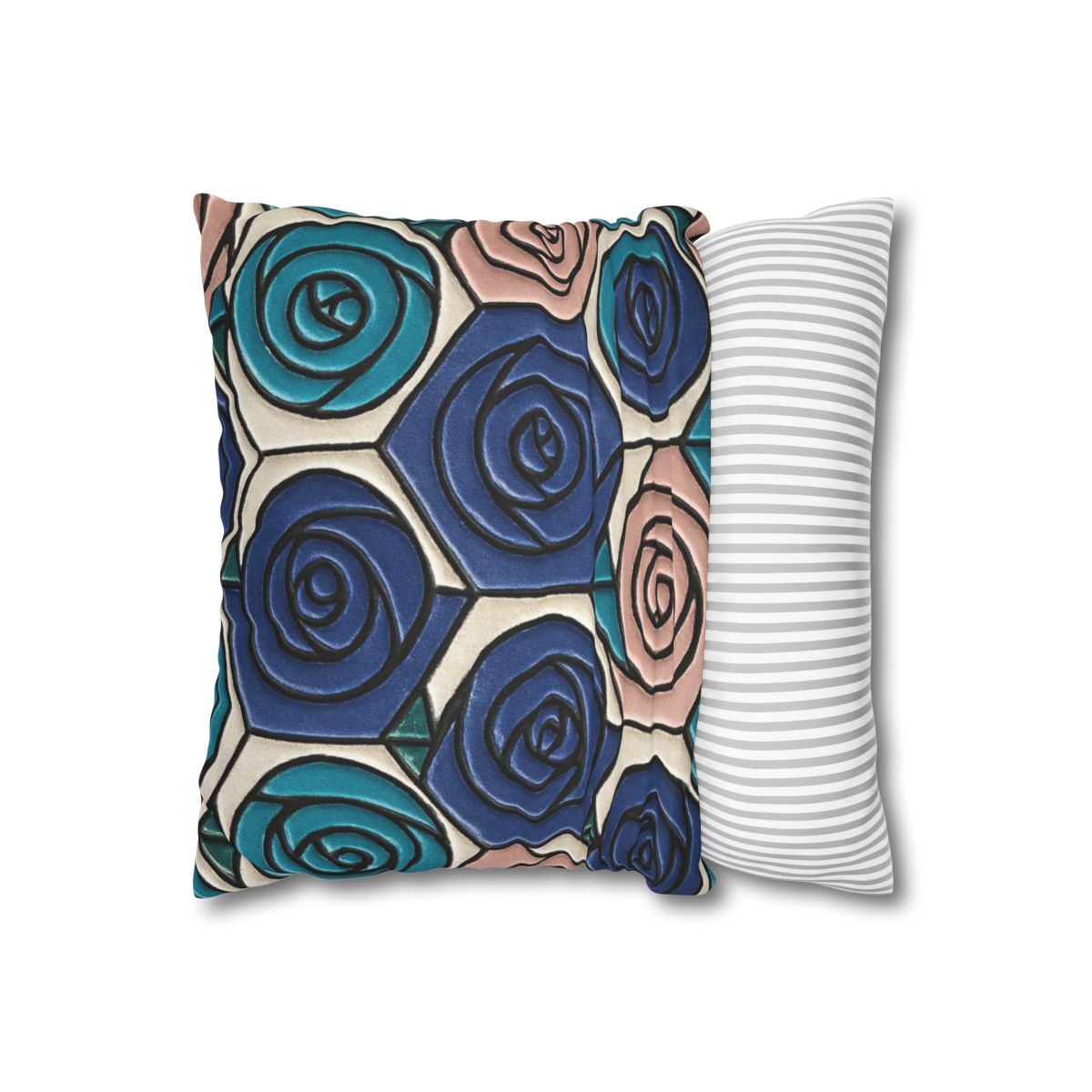Bud Spiral Mosaic Tiles stylish decorative pillowcases