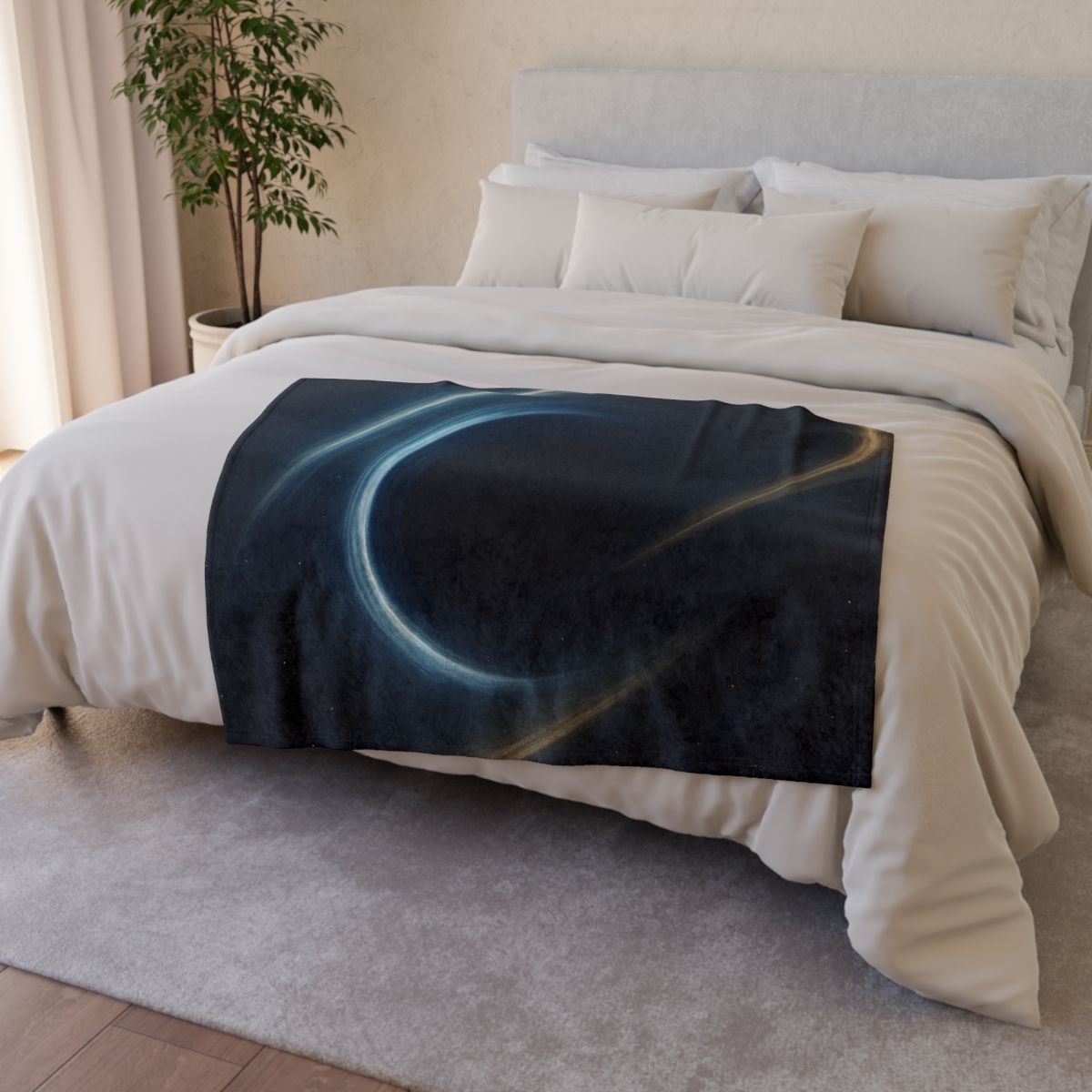 Gravitational Lens Mirage personalized cozy blankets