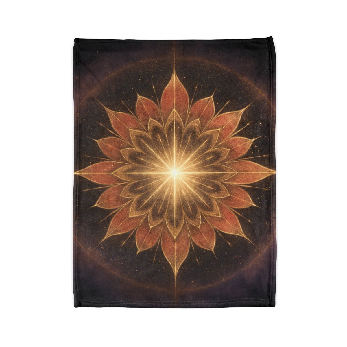 Starburst Petal Crown soft fleece blankets
