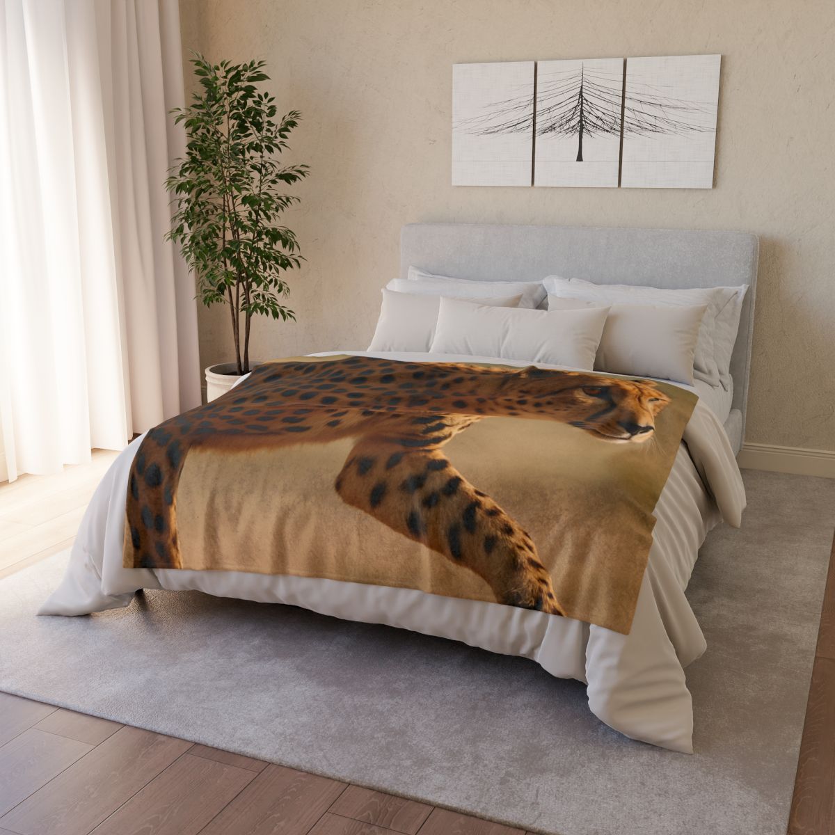 Wind Runner Cheetah designer printed blankets