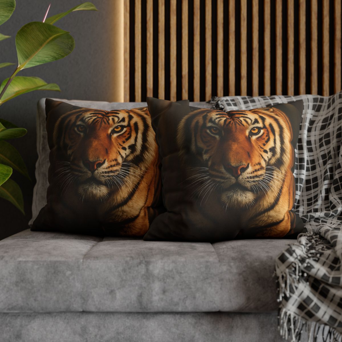 Amber Stalker Bengal Tiger designer print pillow cases