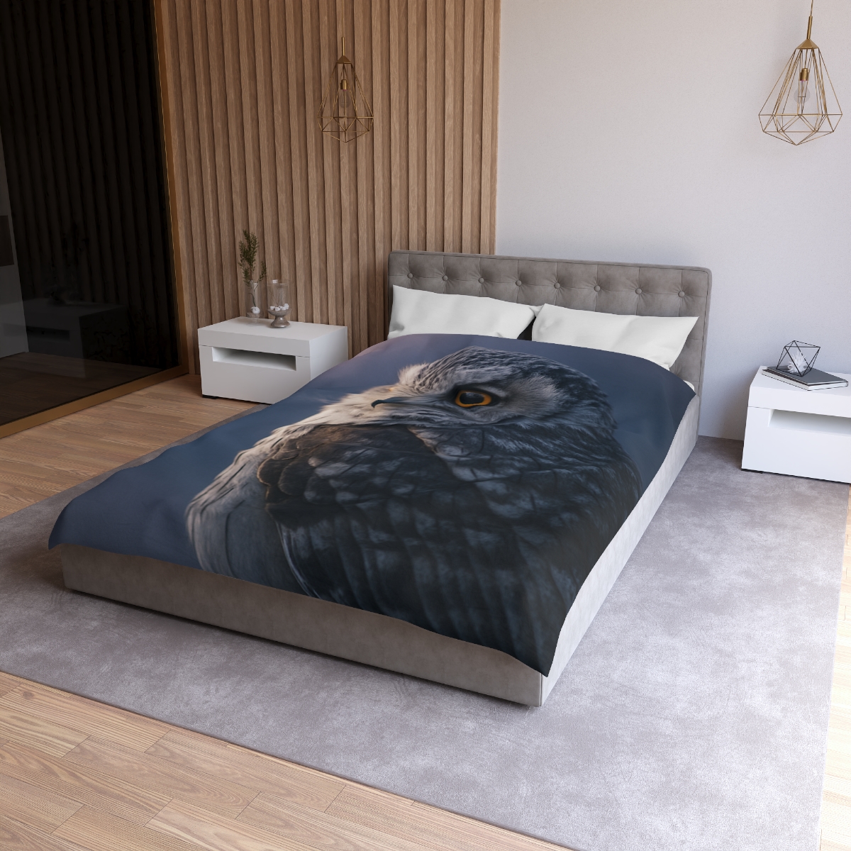 Twilight Watcher Snowy Owl duvets for gifts