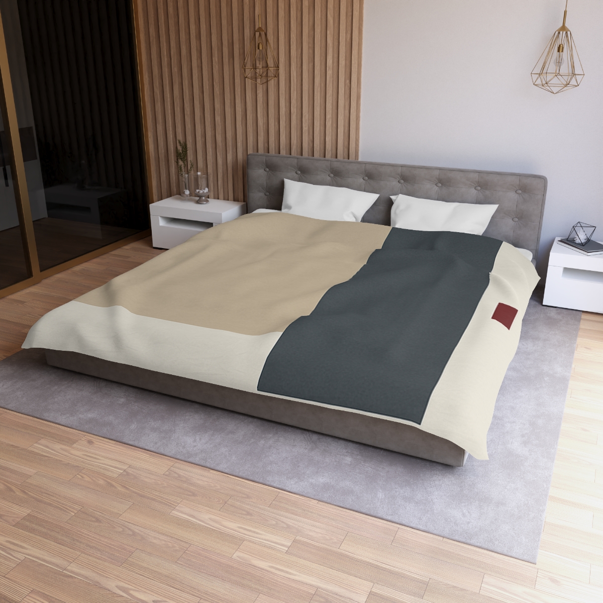 Offset Squares With Calm Corridor warm winter duvets