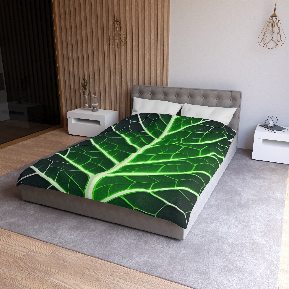 Fractaled Leaf Vein Web soft comforter duvets