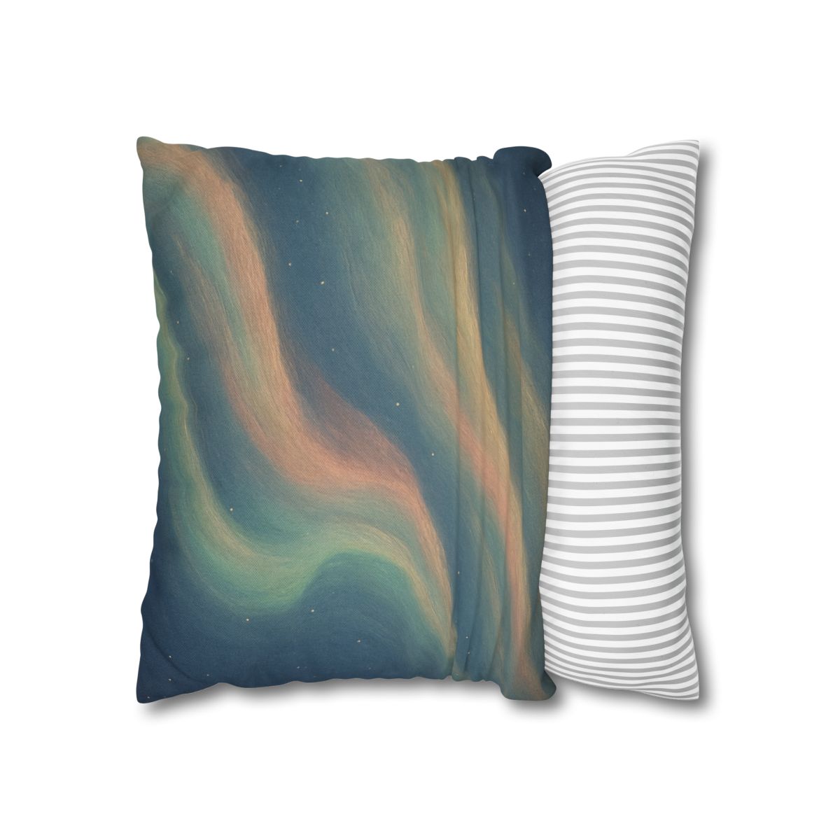 Spectral Aurora Drift designer print pillow cases