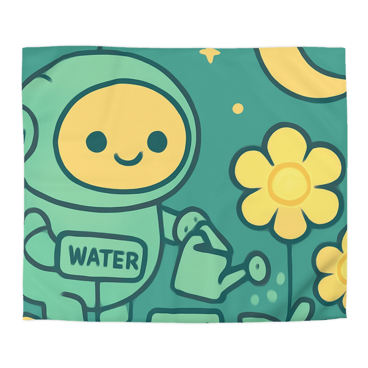 Robot Gardener And The Moonflower Patch warm winter duvets