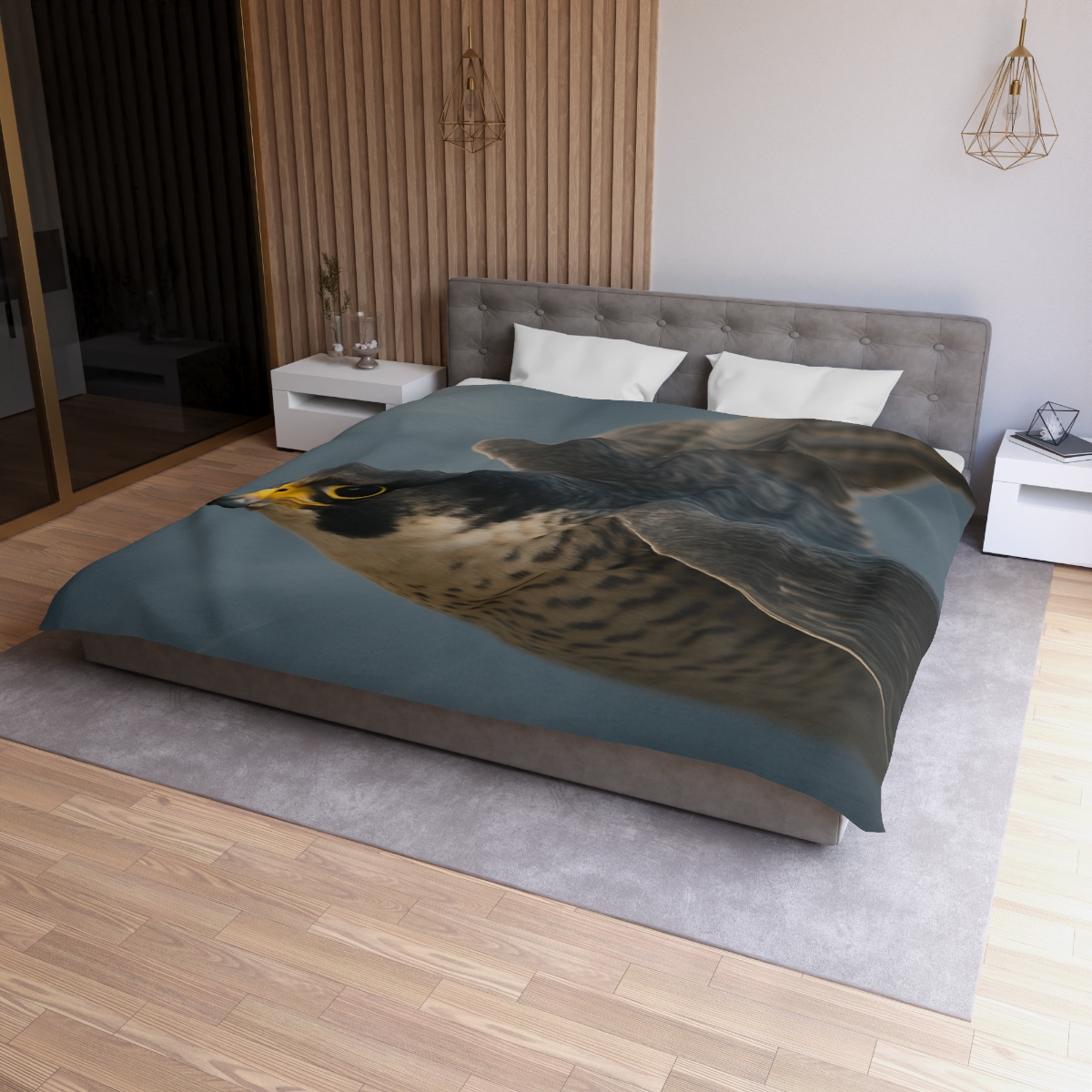 Comet Dive Peregrine Falcon soft comforter duvets