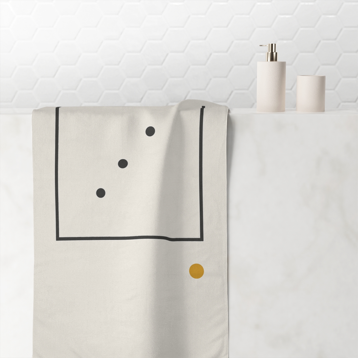 Open Frame With Offset Arc And Three Points stylish beach towels