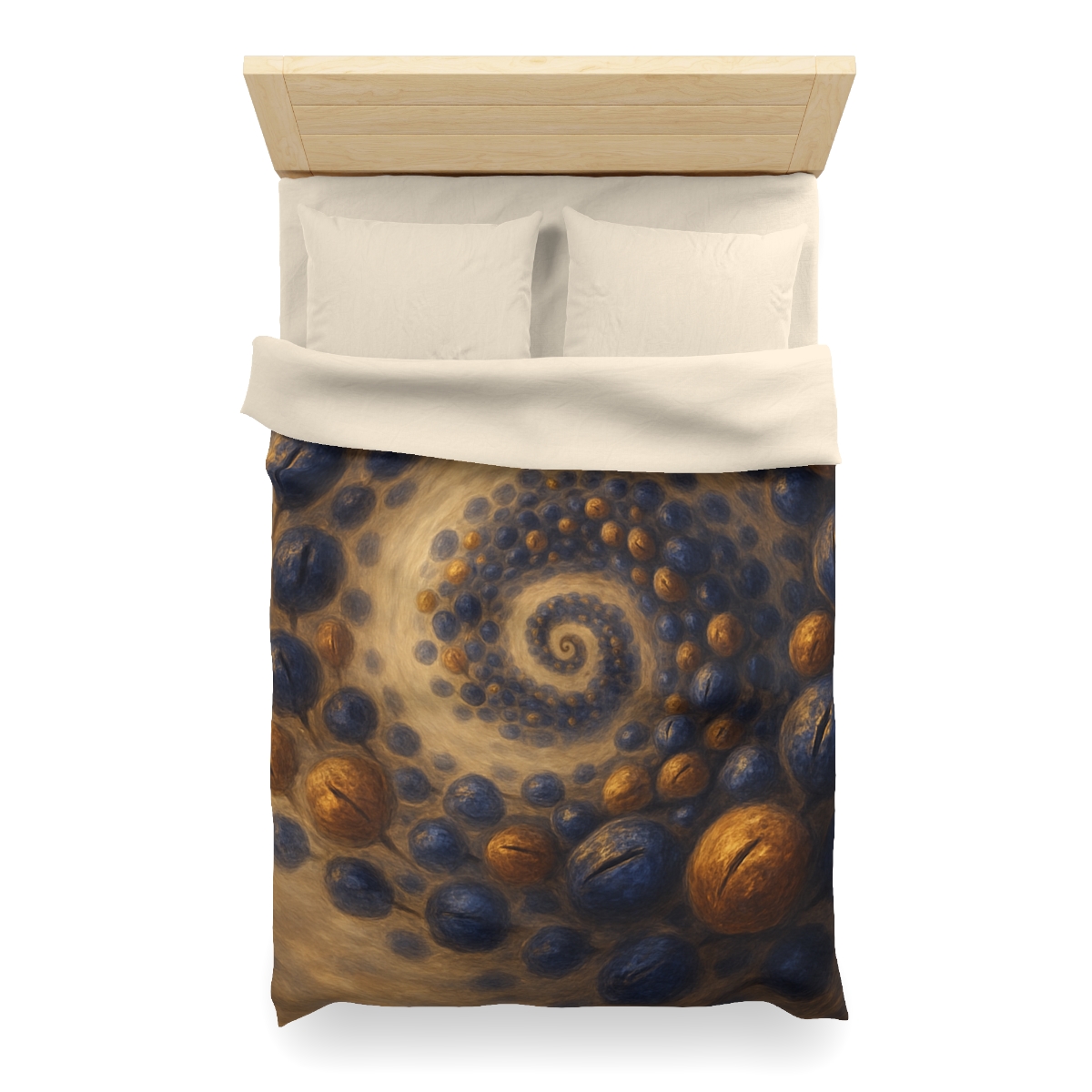 Spiral Seed Cluster personalized bedding duvets