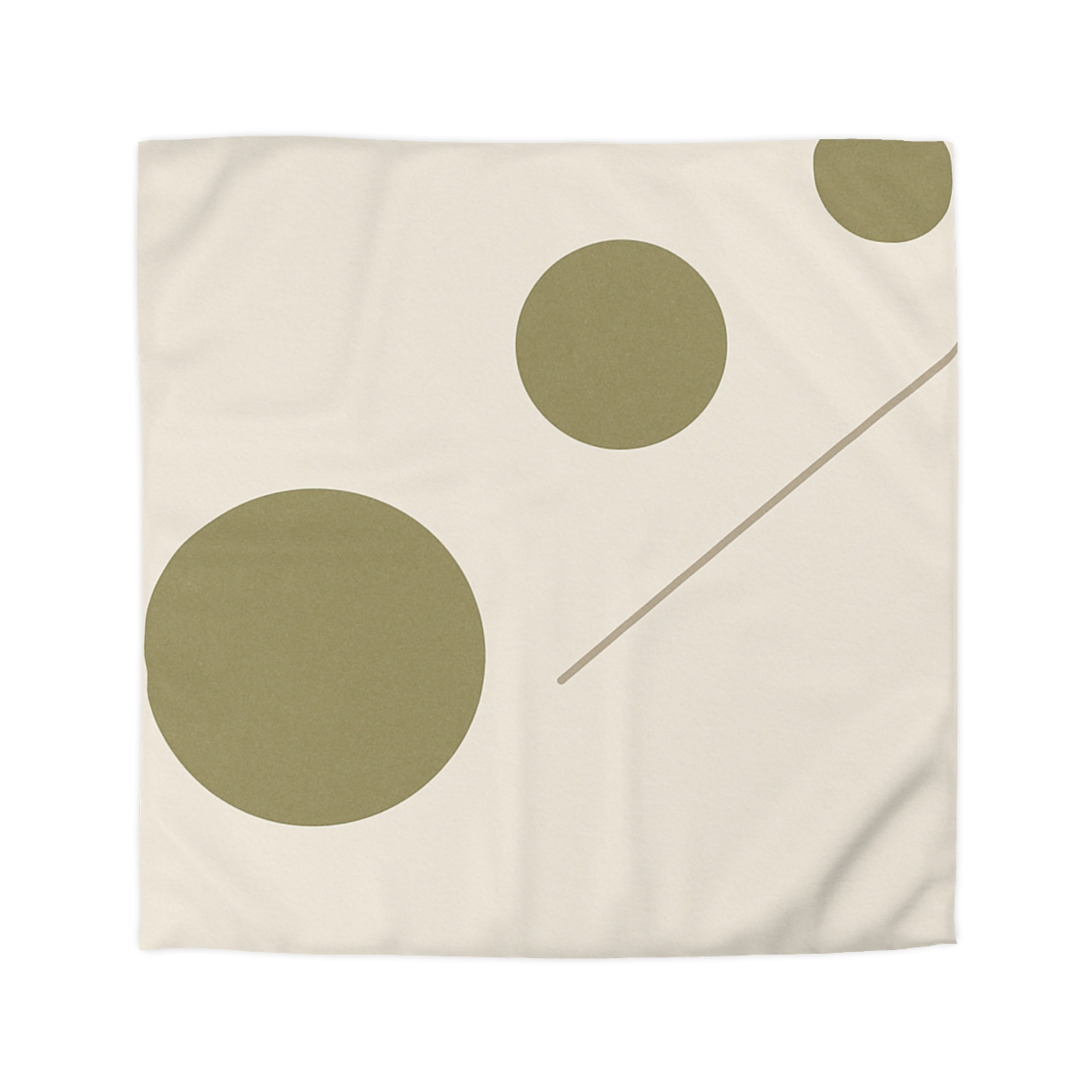 Triad Of Circles With Open Line personalized bedding duvets