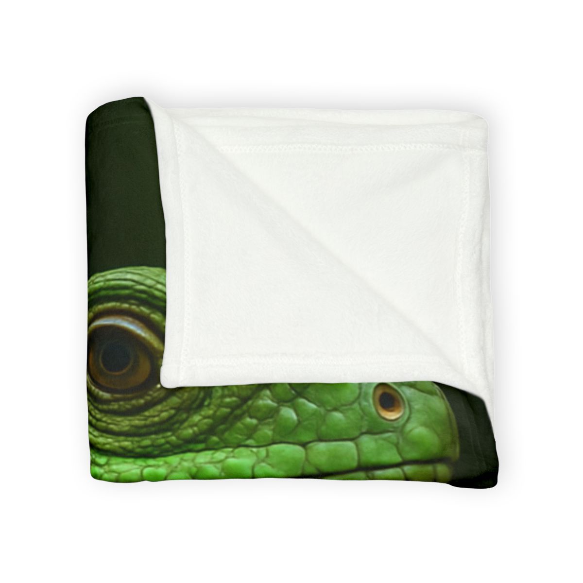 Green Iguana Sun Stillness designer printed blankets
