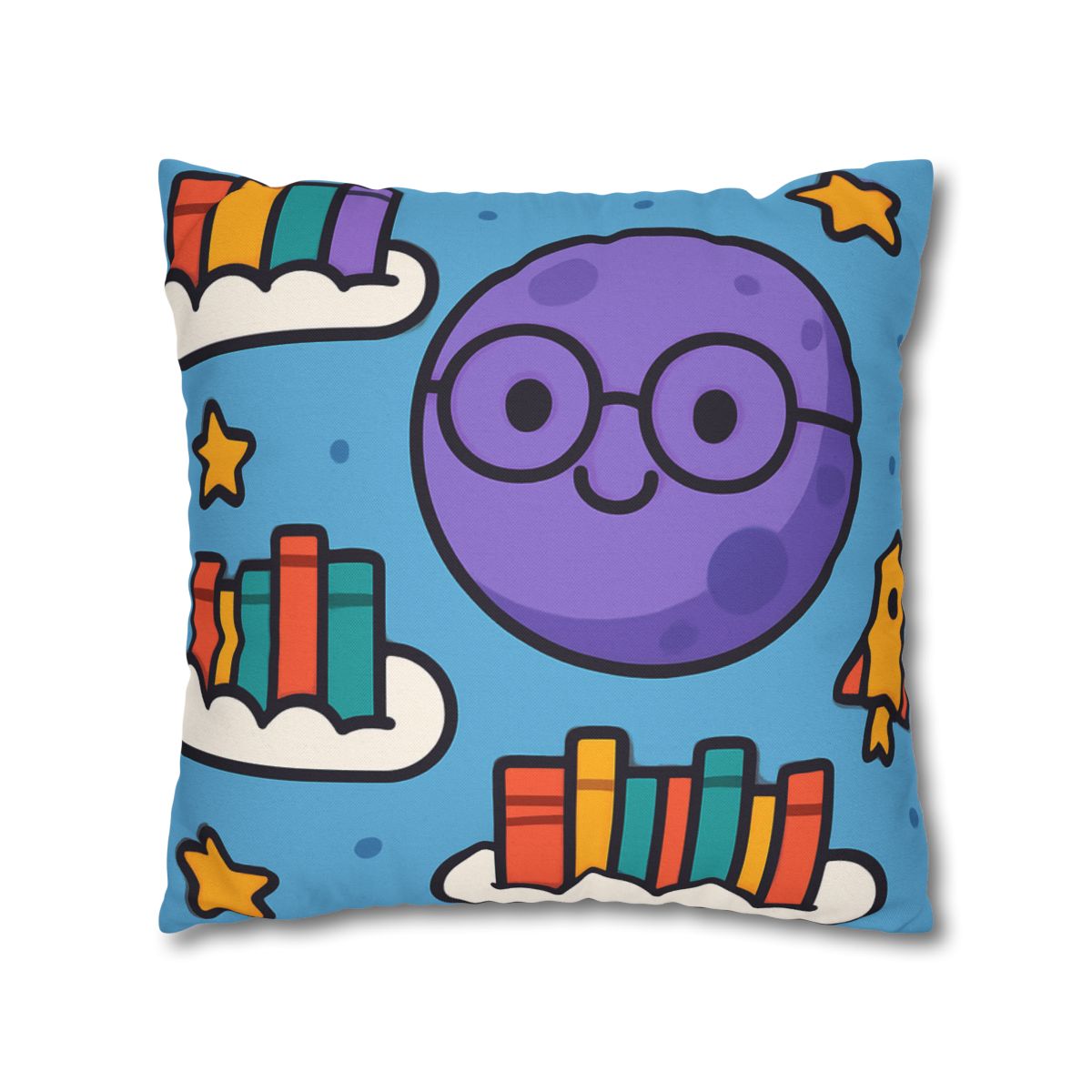 The Cloud Library Of Planet Puff soft cotton pillow cases