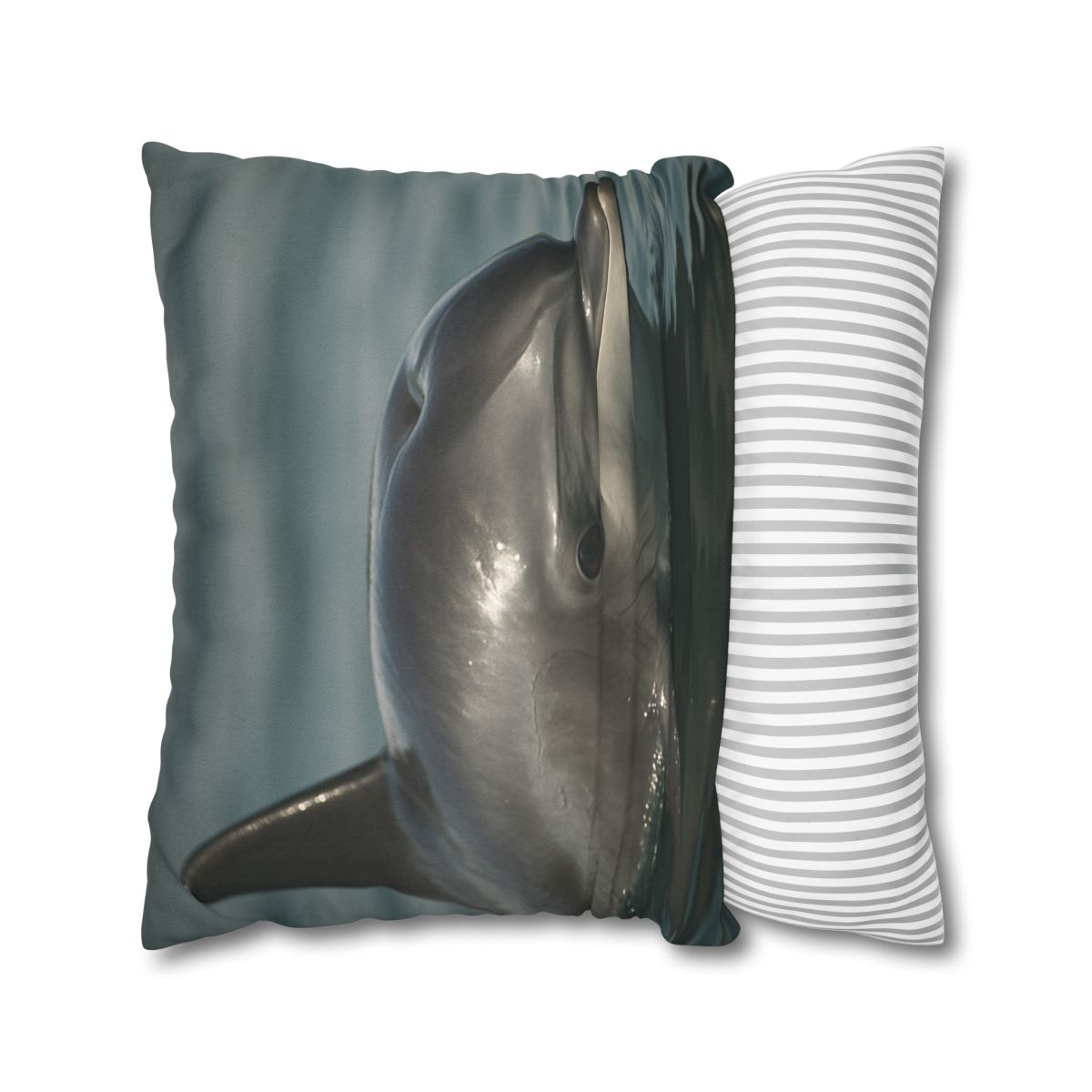 Mirror Calm Bottlenose Dolphin soft cotton pillow cases