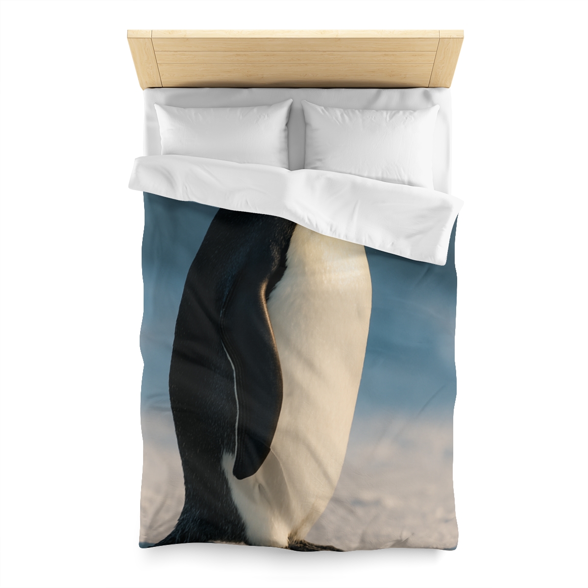 Silver Horizon Emperor Penguin personalized bedding duvets