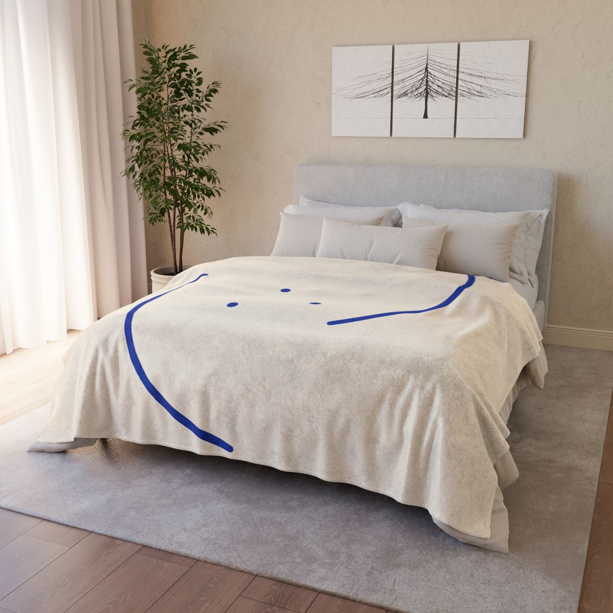 Twin Crescent Constellation stylish throw blankets