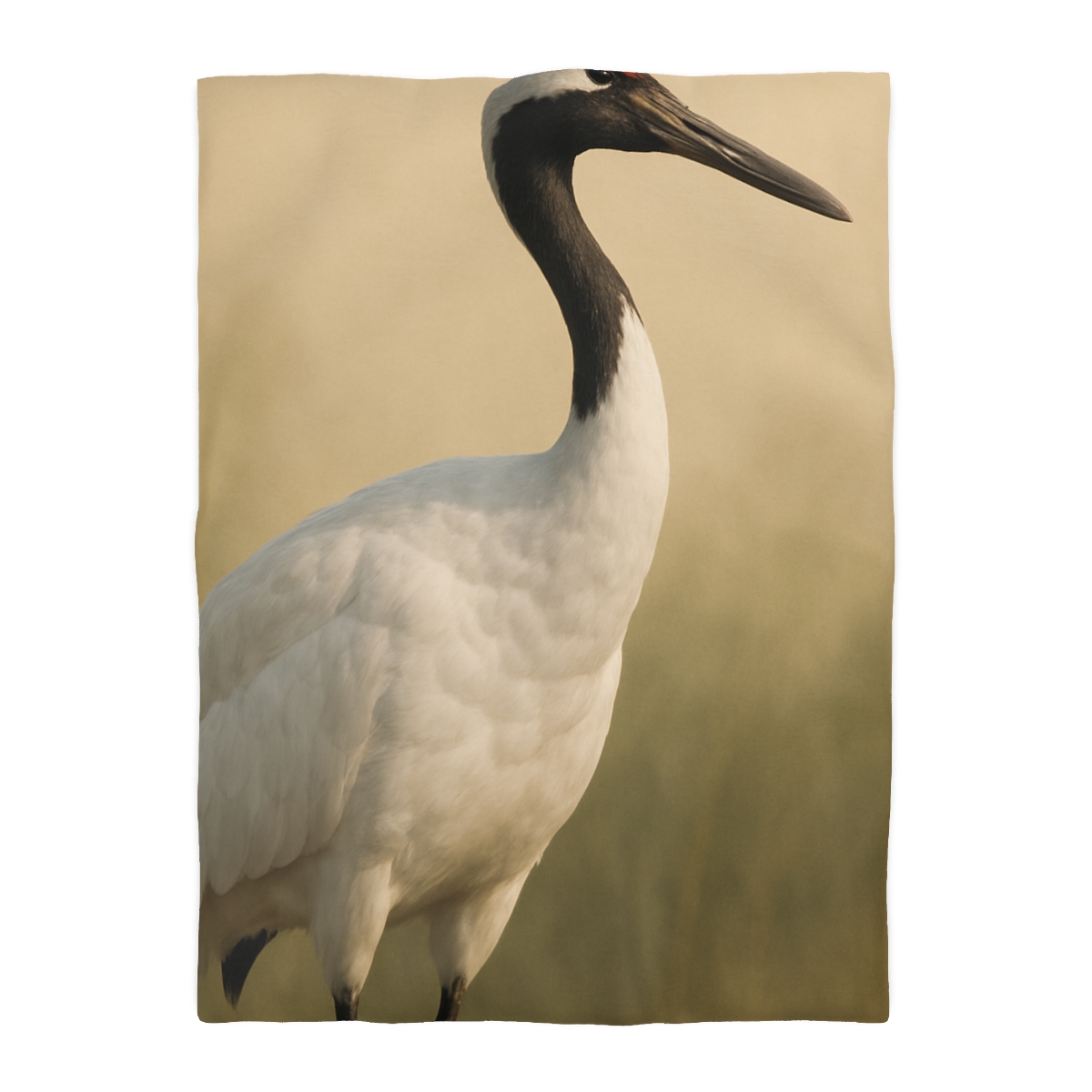 Quiet Halo Red Crowned Crane warm winter duvets