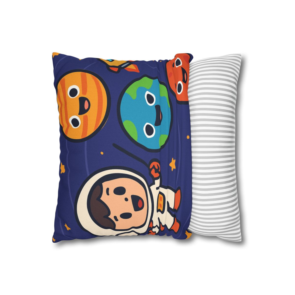Galaxy School Of Friendly Planets trendy patterned pillow cases