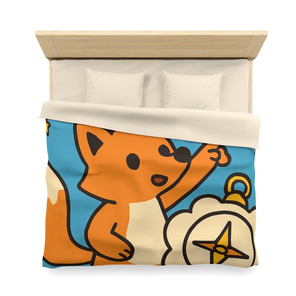 Sky Map Fox And The Cloud Compass stylish duvet covers