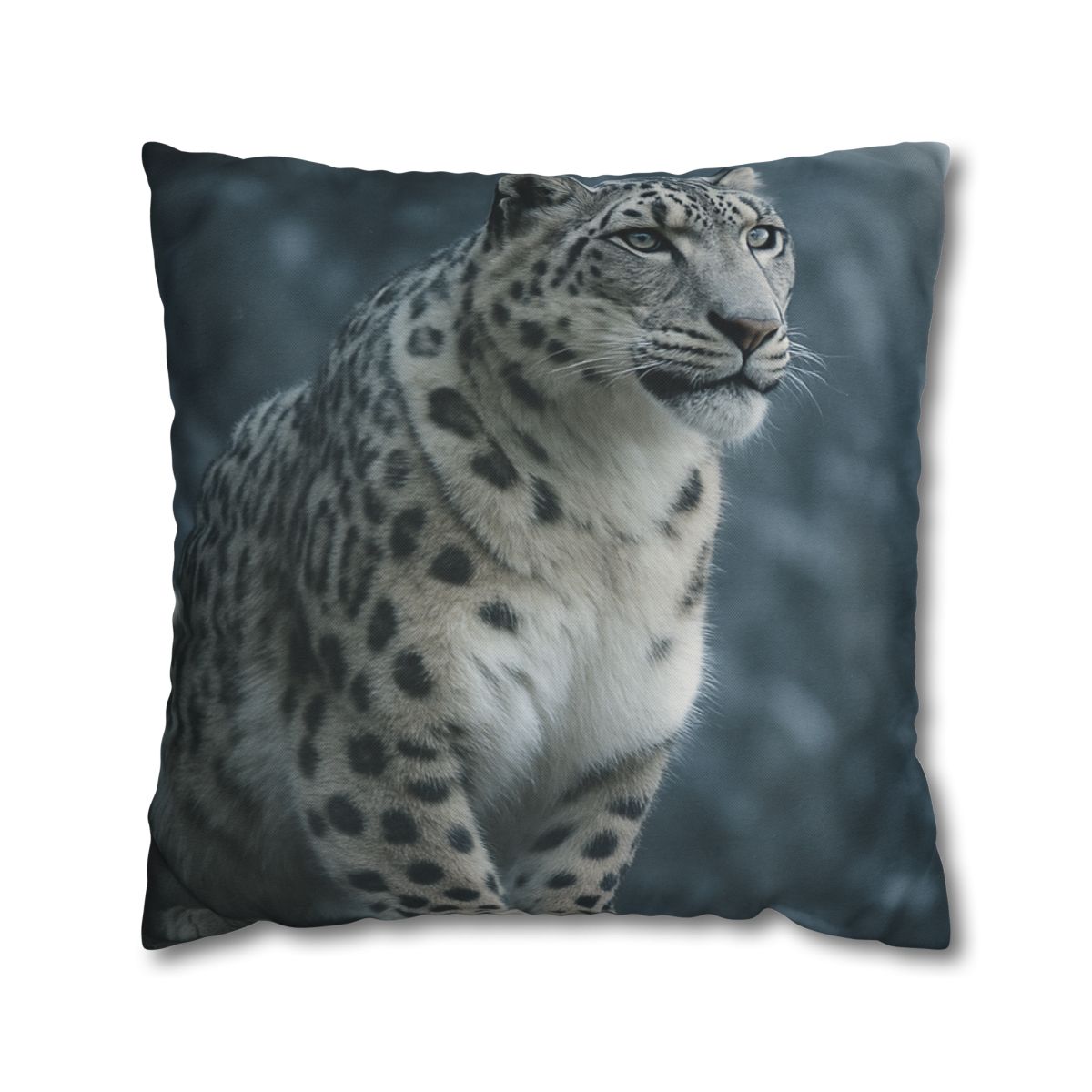 Crest Of Silence Snow Leopard soft cotton pillow cases
