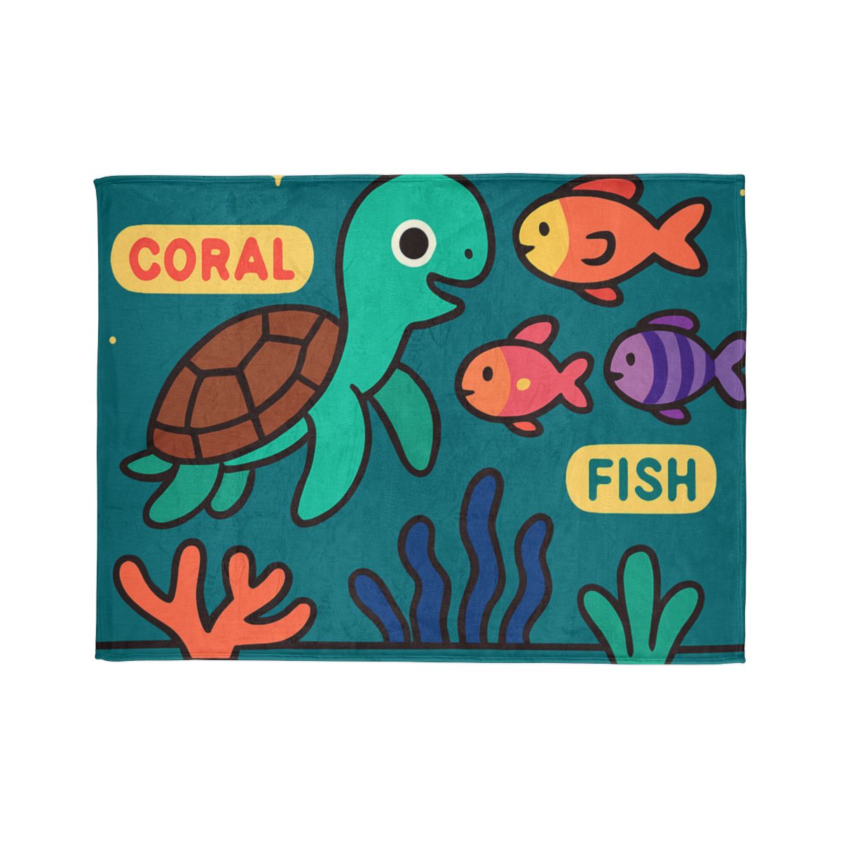 Starry Coral Safari designer printed blankets